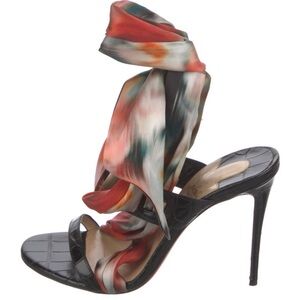 Christian Louboutin Wrap heels.